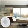 HCFEI - IP44 Dimmable LED Spot Encastrable Blanc | Aussi pour Salle de Bains | 5W 230V | Lot de 3 Spots | Blanc Chaud
