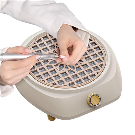 VOLTIX Aspirateur professionnel pour ongles avec 10 pièces de papier filtre à poussière - aspirateur à ongles adapté pour la mai