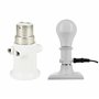 FExYinz 2 pièces par paquet adaptateur de douille de lampe prise B22 conversion en prise de courant et prise E27