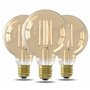 CALEX Lot de 3 Ampoules LED Filament Droit E27