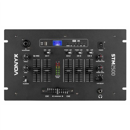 Vonyx STM2500 Table de Mixage 5 Canaux - Technologie Bluetooth sans Fil