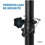 VONYX LS02K Petits Pieds d'Enceintes, Pied d'Enceinte Insert 35mm, 5 Hauteurs Réglables Entre 66cm et 111cm, Système de Verrouil
