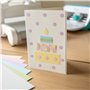 Florence Papier Cartonné Autocollant Couleurs Assorties - A4 - Pastel - 24 feuilles - 216 g/m² - Lisse - Papier Auto-Adhésif pou