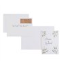 Florence Cartes et Enveloppes Papier Cartonné - A6 - Blanc - 50 pcs - 300/120 g/m² - 50 Autocollants Ronds ⌀ 6 cm - Cartes Vierg