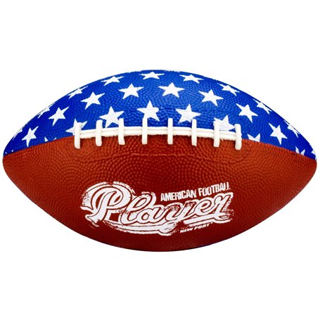 New Port Mini Ballon de Football américain (22 x 13 cm||Dunkelblau Bordeaux/Blanc)