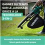 VONROC Souffleur de Feuilles 3-en-1 3300W – Souffler, Aspirer et Déchiqueter – Vitesse d’Air de 270km/h – Sac de Collecte de 40L