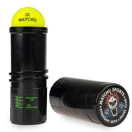 MATCHU - Régulateur de pression pour balles Padel et Tennis - Support de pression - Réparateur de pression - Ball Pressurizer -