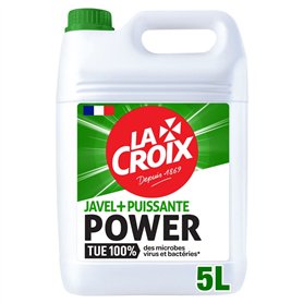 LA CROIX - Javel + Puissante Power - Nettoyants Multi-Usage - Nettoie en profondeur toutes les surfaces de la maison - Bidon 5 L