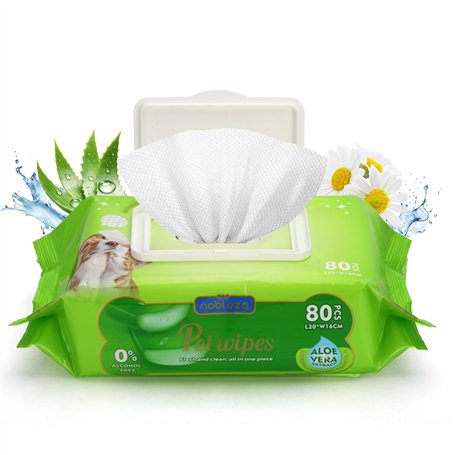 Nobleza Lingettes Nettoyantes pour Chien et Chat