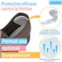 ORTHOPEO© lot de 14 Premium Talonnettes I protege talon I semelle antidérapante I protege talon pour tous les types de chaussure