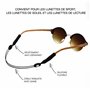 Seelwerk Cordon à lunettes réglable en set de 2 - Cordon à lunettes de sport pour femmes, hommes & enfants - Porte-lunettes pour
