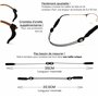 Seelwerk Cordon à lunettes réglable en set de 2 - Cordon à lunettes de sport pour femmes, hommes & enfants - Porte-lunettes pour