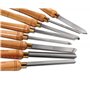 HOLZWURM Outils de Tournage du bois, dans une coffret en bois, ciseaux pour tour a bois