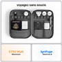 VOOMY Adaptateur Universel de Voyage, Adaptateur Prise Universelle pour 170+ Pays, Adaptateur de Voyage Interchangeable avec 4 U