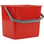 Synx Tools Seau chariot de travail nettoyage rouge 6 litres