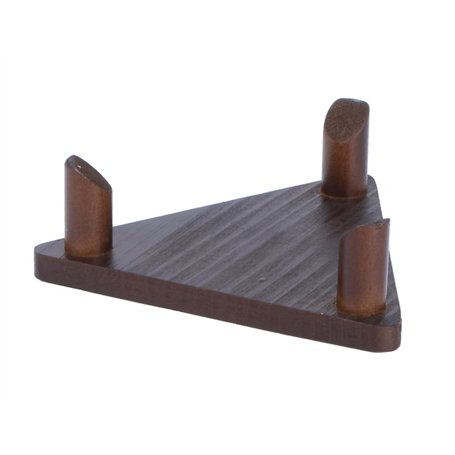 Support de ballon en bois au design triangulaire pour ballon de football américain