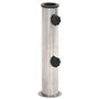 vidaXL Base de Parasol pour m?t ?38/48 mm argenté INOX Base de Parapluie Support de Parapluie Pied de Parasol Base de Parasol de