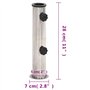 vidaXL Base de Parasol pour m?t ?38/48 mm argenté INOX Base de Parapluie Support de Parapluie Pied de Parasol Base de Parasol de