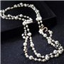 Collier de Perles Imitation Camellia Beads Rose Flower Long Double Layered Fashion Sweater Chain Pendentif Neckalce Birthday Chr