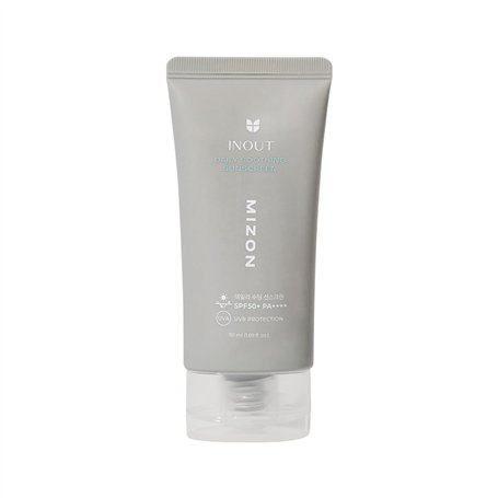 [MIZON] INOUT DAILY SOOTHING SUNSCREEN SPF50+ PA++++ (50 ml) Crème solaire - Soin coréen - Protection 50+ durée 24H - Acide Hyal