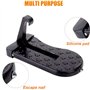 CTDMJ Pédale Porte Voiture Pliable, Pédale Crochet Porte, Alliage D'aluminium Marchepied Porte Toit Pliable, avec Marteau Sécuri