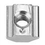 Écrou à rainure en T 50 pièces, écrou à rainure en T coulissant en acier au carbone M4 * 10 * 5 pour accessoires de profil en al