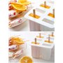 Cozywind Moules à Glaçons Popsicle, 10pcs Silicone Réutilisable Pour Crème Glacée Moule à Crème Glacée Ice Lolly Molds et 50 bât