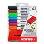 Kores-K-Marker XW1 : Marqueurs de couleur pour tableau blanc à pointe ronde