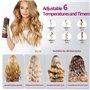 Fer A Boucler avec 6 Réglages de Température & Minuteur Hair Curler Écran LCD Anti-brûl