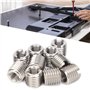 Eujgoov 10 Pièces Inserts de Filetage M10 Filetage Femelle M16 Filetage Mâle Inserts de Filetage en Acier Inoxydable Kit Outil d