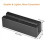 Lecteur de cartes magnétiques, MSR580 Lecteur de cartes USB Mini lecteur de cartes à bande magnétique Mag Hi‑Co Swiper pour Psam