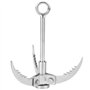Alomejor Crochet à grappin à 3 Griffes Crochet Pliant Crochet à Griffe d'escalade en Acier Inoxydable