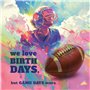 Ballon de foot américain - Carte d'anniversaire Happy Birthday - Idéal pour les cadeaux de football, les fans de sport et de foo