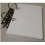 100 feuilles avec 2 trous au format DIN A5 14,5 x 20,5 cm. Papier blanc épais 120 g. Recharge de rechange pour classeur avec 2 a