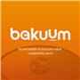 BAKUUM X1 Couvercle support de brosse centrale + x1 rouleau principal pour Cecotec Conga 5090 5490 6090 6490 7090.