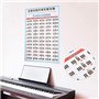 Affiche d'accords de piano et accords de piano pour l'enseignement de la musique