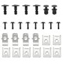 Konuooer Kit de montage vis cache pour moteur - Clips de réparation - Protection de moteur - Clip de fixation - Couvercle de mot