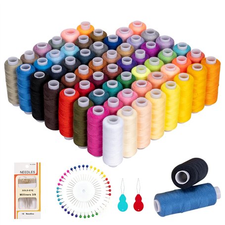 Fil à coudre 60 couleurs pour machine à coudre