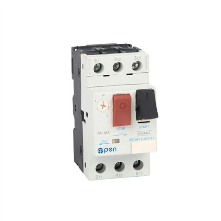 Disjoncteur de protection de moteur GV2 3P Type disjoncteur de moteur magnétique thermique (6A-10A)