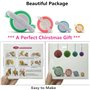 KNEWMART Pom Pom Maker,4 Tailles Fluff Ball Weaver Needle PomPom Maker Set-DIY Pompoms Kits de fabrication de poche artisanale-J
