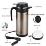 Thermos de Voyage de Bouilloire électrique de Voiture d'acier Inoxydable de 1200ML 12V/24V Bouteille d'eau de Chauffage pour Le