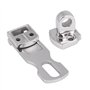 Moraillon Serrure de Porte Loquet de Verrouillage, Acier Inoxydable Attache Résistante de Bride de Trappe de Bateau avec Le Supp