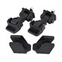 Loquet de Capot, 2 Ensembles de loquets de sécurité de loquet de Capot de Voiture et Supports pour TJ 1997-2006 55176636AD 55395
