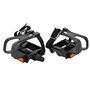 1 Paire de pédales de vélo en Nylon Creuses pédales de Cyclisme avec cale-Pieds et Sangles pour VTT vélo de Route