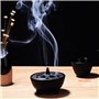 Emoshayoga Brûle-encens en Fonte, Bruleur Encens Charbon Fonte de Lotus en Forme de Porte-Bâton D'encens pour la décoration de l