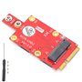 Mini adaptateur PCIe M.2, 3042/3052 M.2 Key B vers Mini carte adaptateur PCI-E Convertisseur de carte réseau sans fil, prise en 