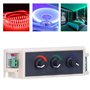 AUNMAS Contr?Leur de gradateur à LED, Sortie 3 canaux DC12V-24V PWM RGB pour Bandes LED Multicolores RGB