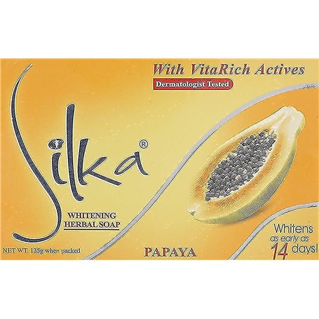 Silka Savon blanchissant à la papaye aux herbes et à la vitamine E