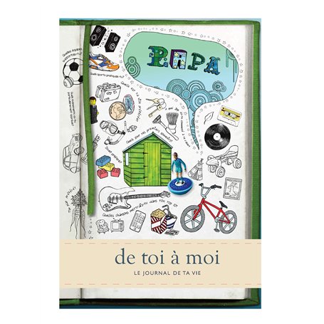 Papa - de toi à moi. Relié. Journal mémoire pour garder une trace écrite de la vie de votre Papa.