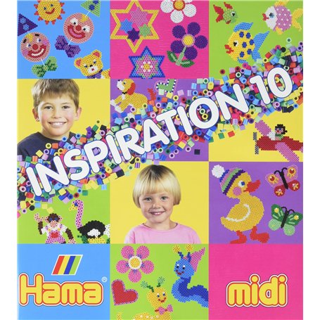 Hama - 399-10 - Loisirs Créatifs - Livre Inspiration n°10 - Perles à Repasser Midi - 64 Pages